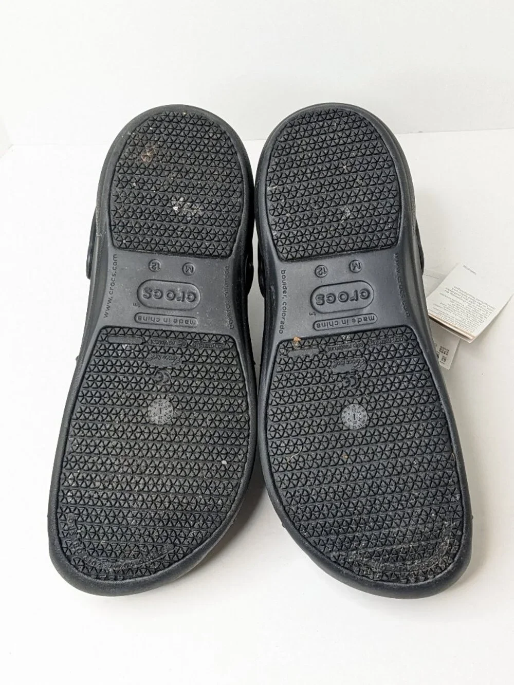 Crocs Bistro Slip Resistant Service Clogs Black Men's 12